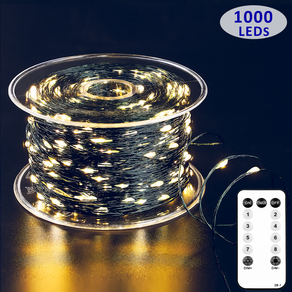 100M Curtain Garland Fairy String Lights 