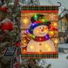 LED Christmas Snowman Garden Flag
