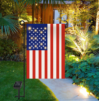 Solar Panel Americian Garden Flag