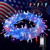 8Modes Independence Day Decor String Lights