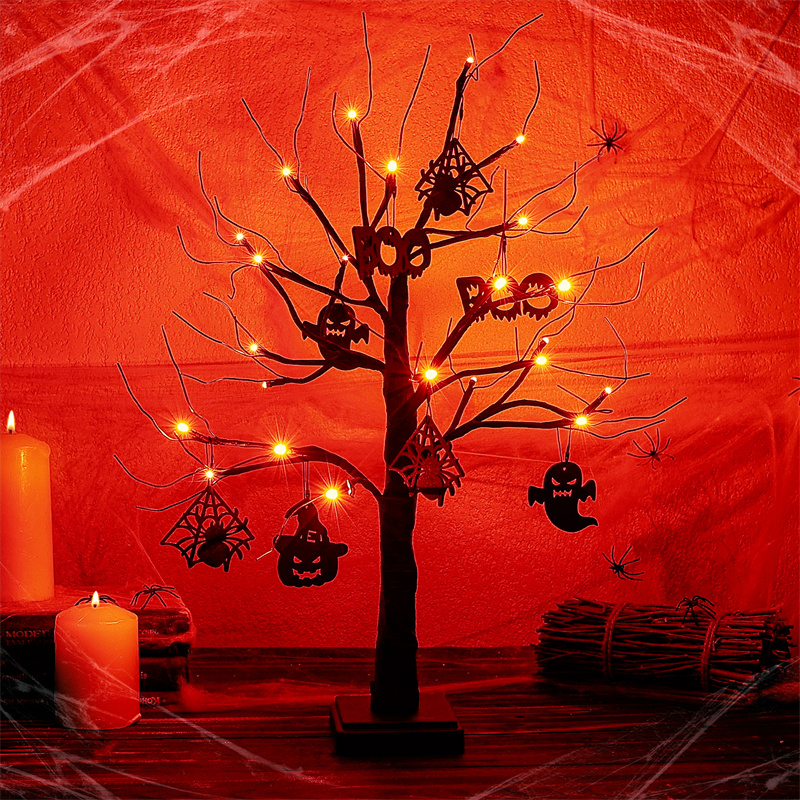 2FT 24 LED Halloween Tabletop Tree Light