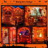 Mini Halloween Lights with Black Wire