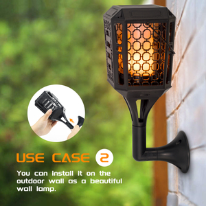 Solar Waterproof Flickering Flames Torch Lights