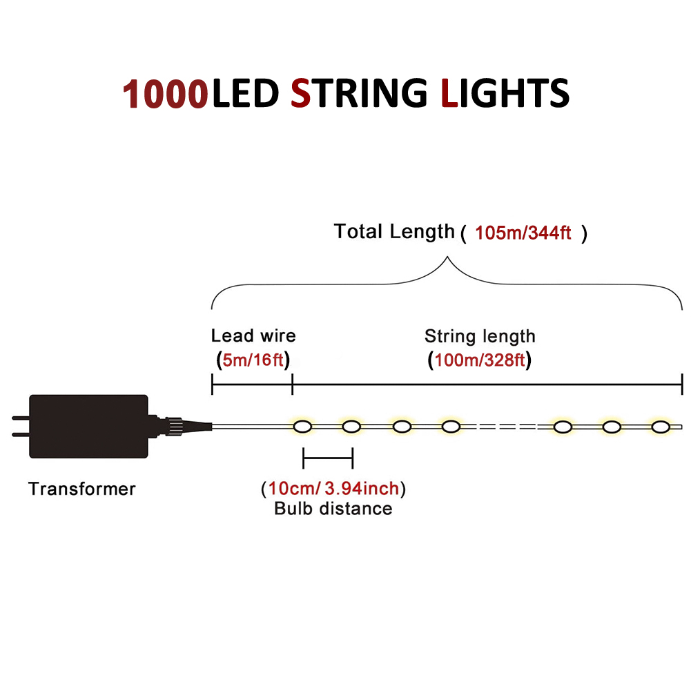 Curtain Garland Fairy String Lights