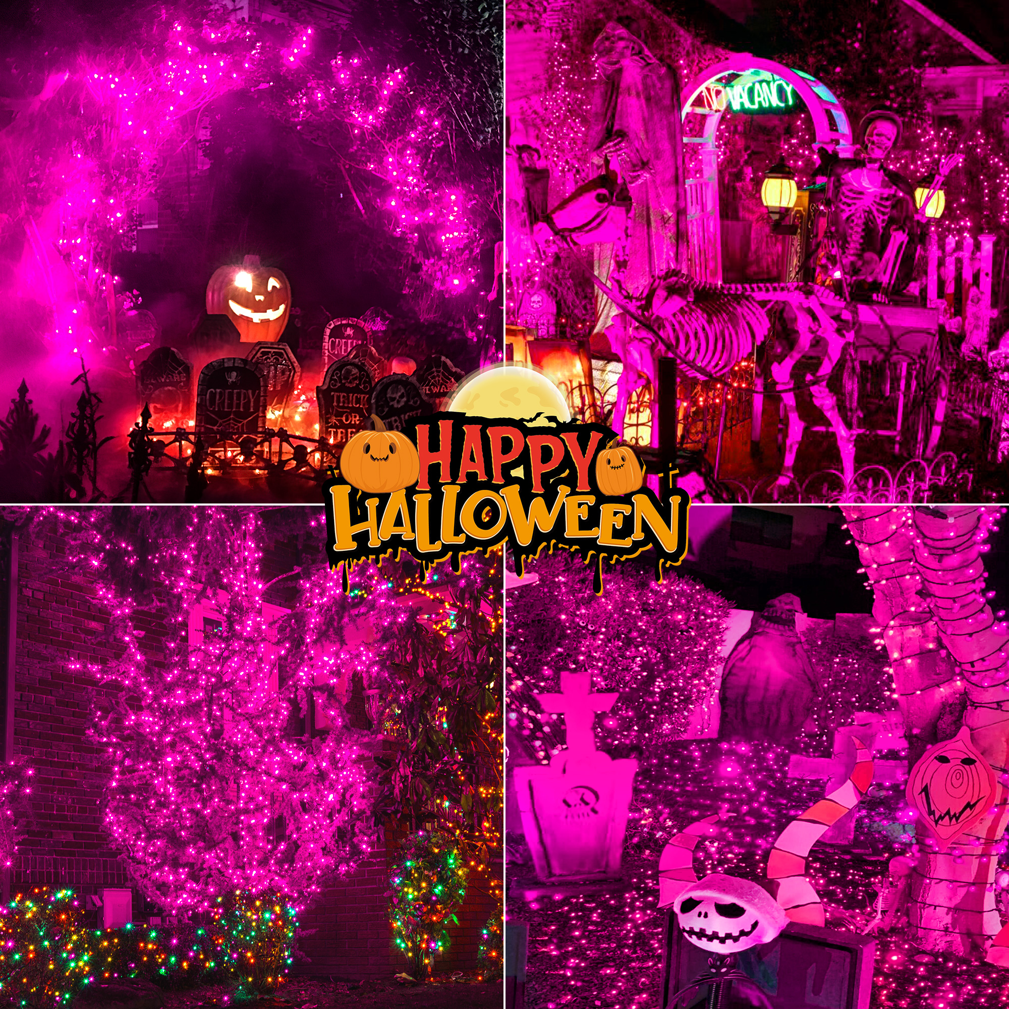13Ft 50LED Halloween Decoration String Lights