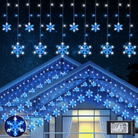 6.5FT Christmas Snowflake Icicle Lights 