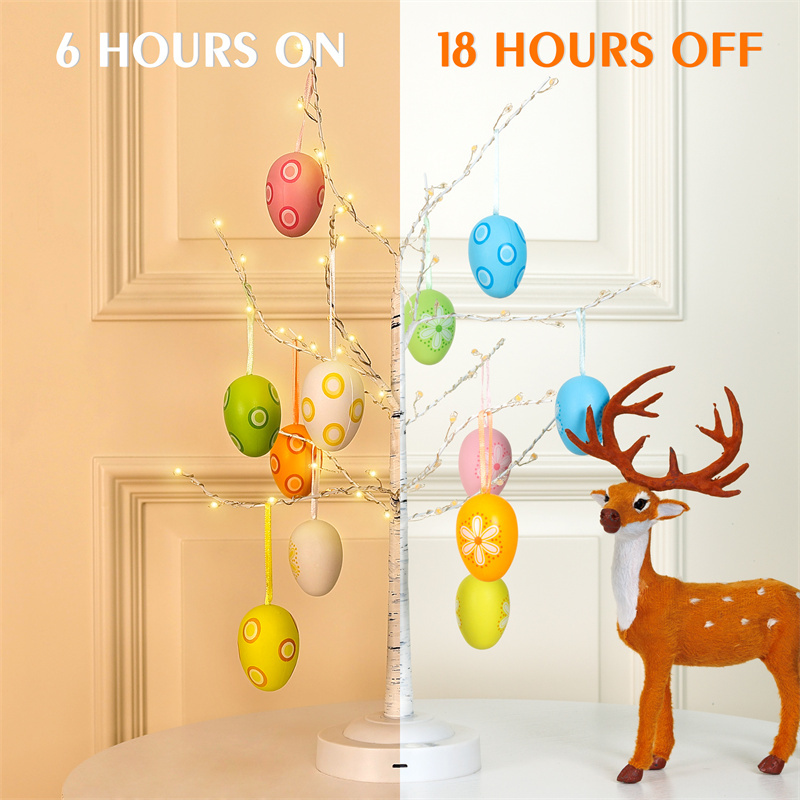 8 Modes Lighting Easter Egg Tree Lights