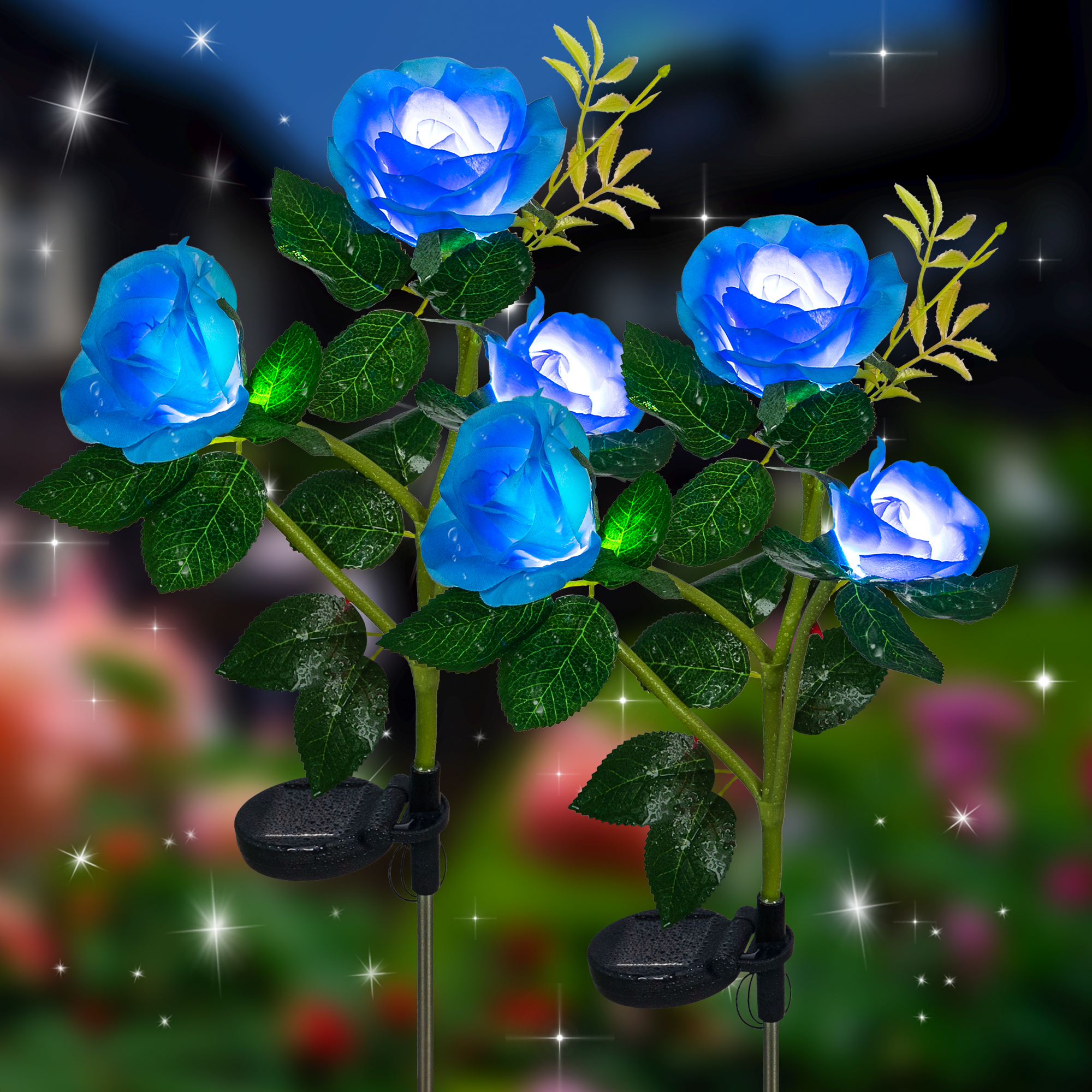 Garden Solar Rose Flower Lights