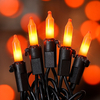 Mini Halloween Lights with Black Wire
