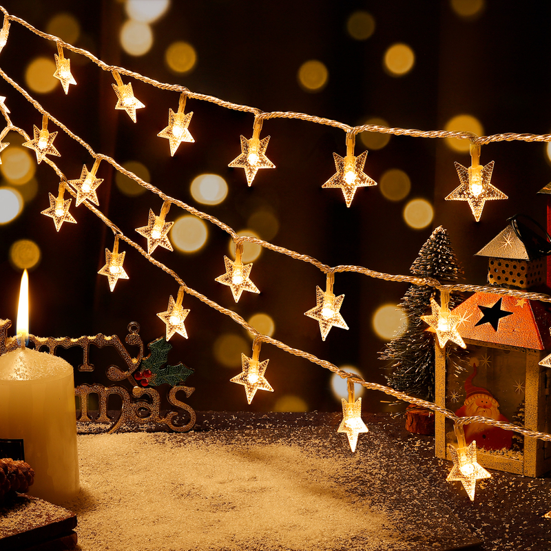 100 LED Twinkle Star String Lights