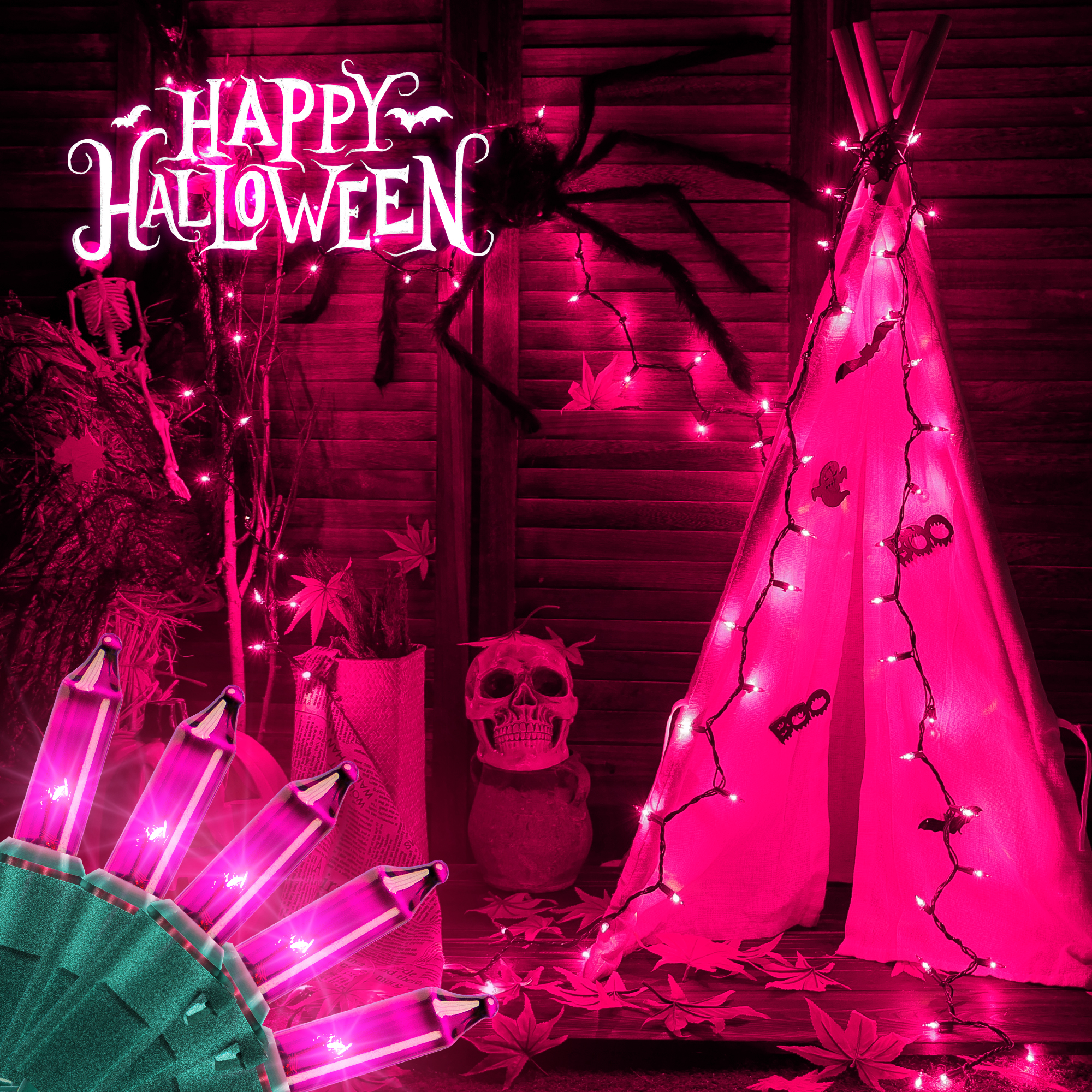 13ft 50 LED Halloween Decoration String Lights