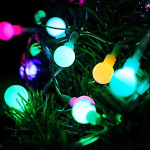 Multicolor Globe String Lights with Remote Timer