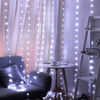 3*3m LED Rubber Wire Curtain String Lights