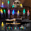 10 Ft 20 LED Skeletons Halloween Lights