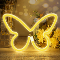 Cute LED Butterfly Neon Light Signs 