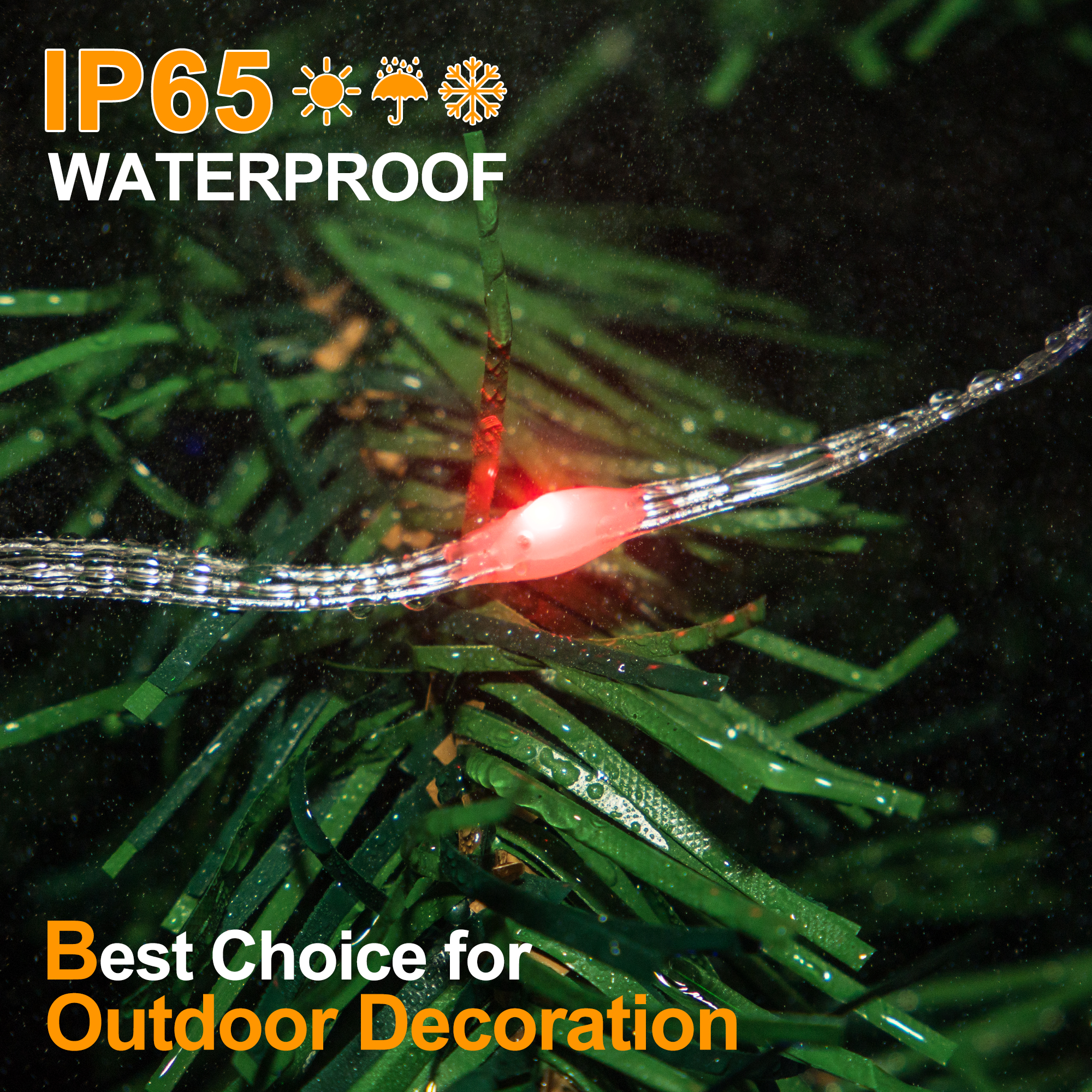 164Ft Rubber Wire Fairy String Lights
