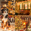 Brown Wire Christmas Decoration Light