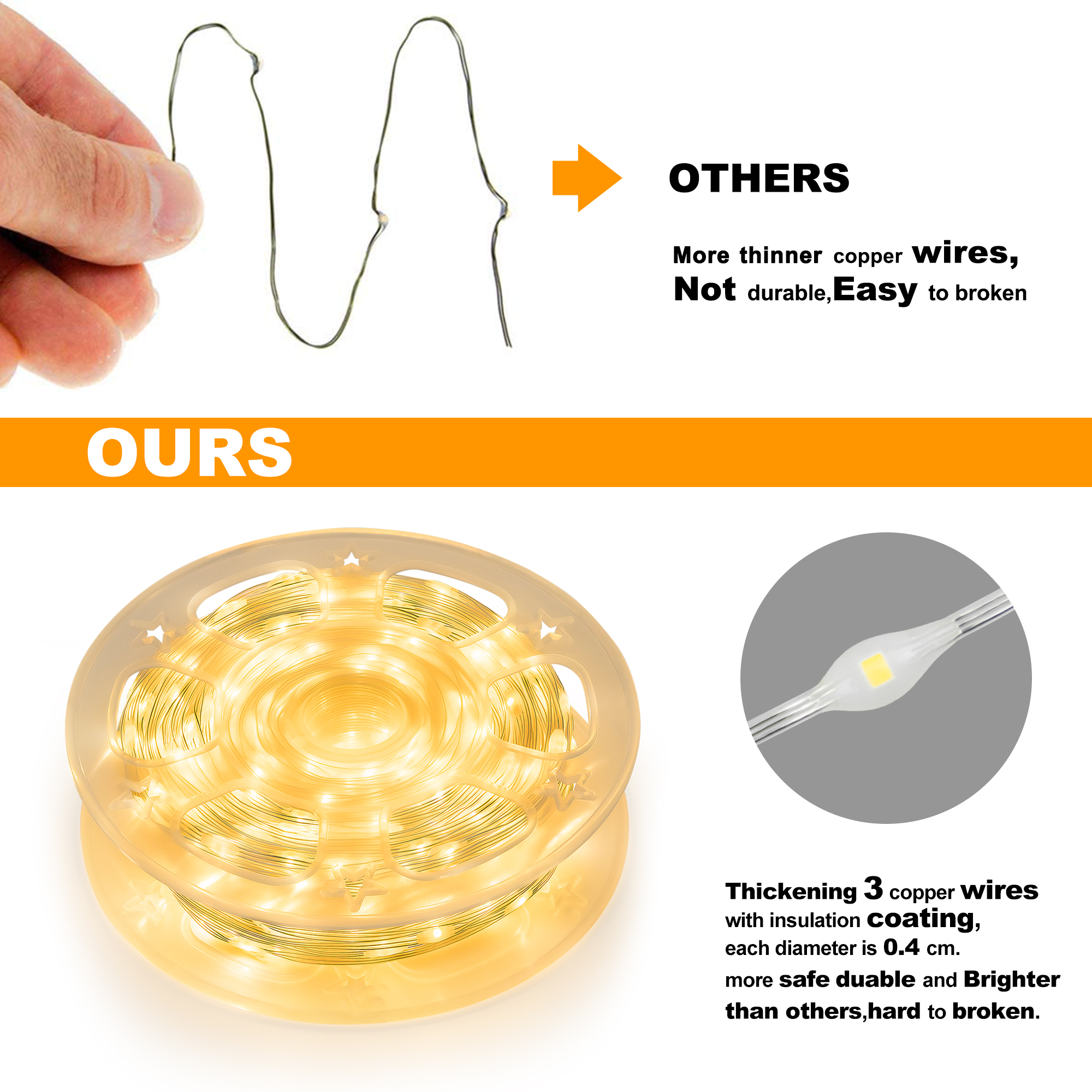 800LED Copper Wire Fairy Lights