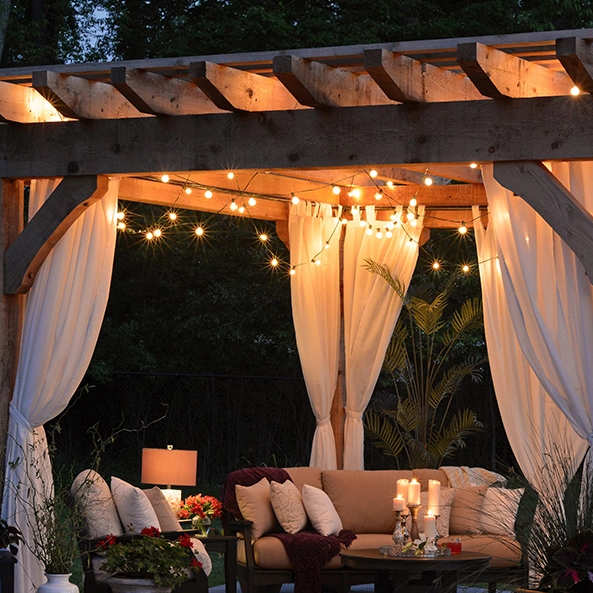 25Ft G40 Globe String Lights With Bulbs