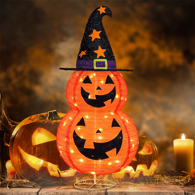 2.9FT Halloween Collapsible Pumpkin Decoration