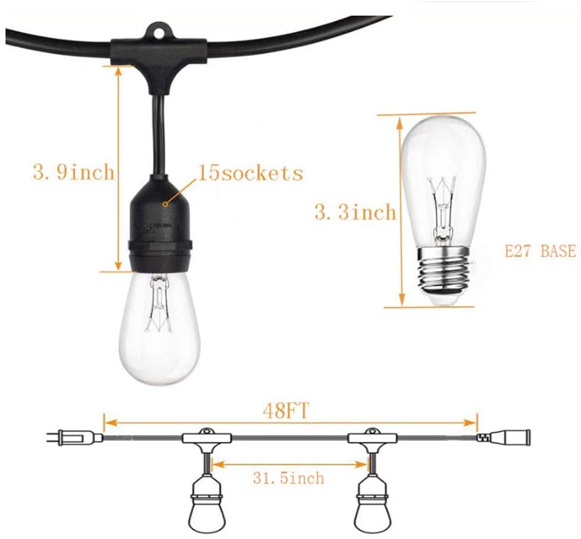 Hanging Patio Lights