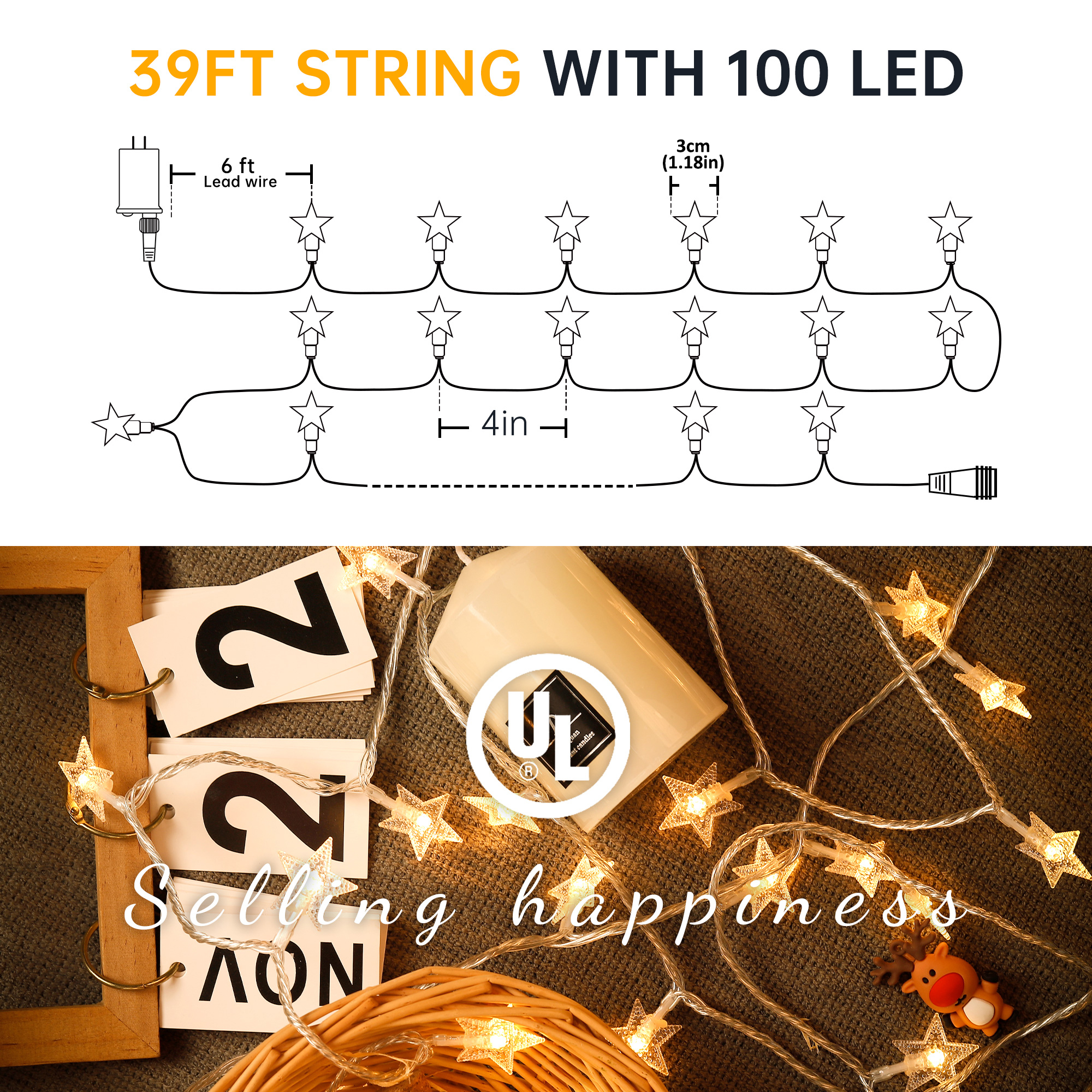 Twinkle Star Fairy String Lights