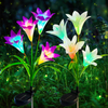 8 Lily Flower Solar Garden Lights