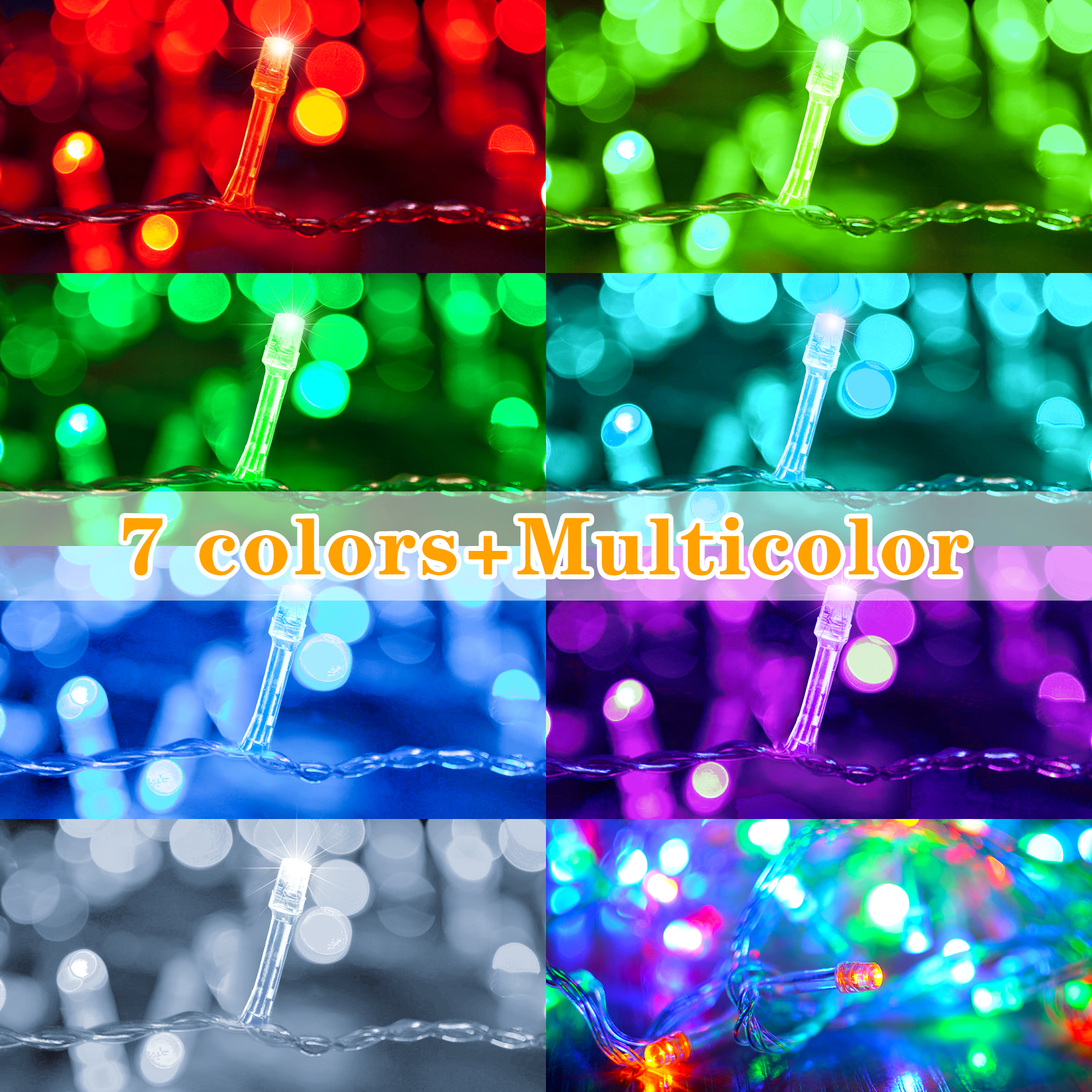 8 Colors Change LED String Lights