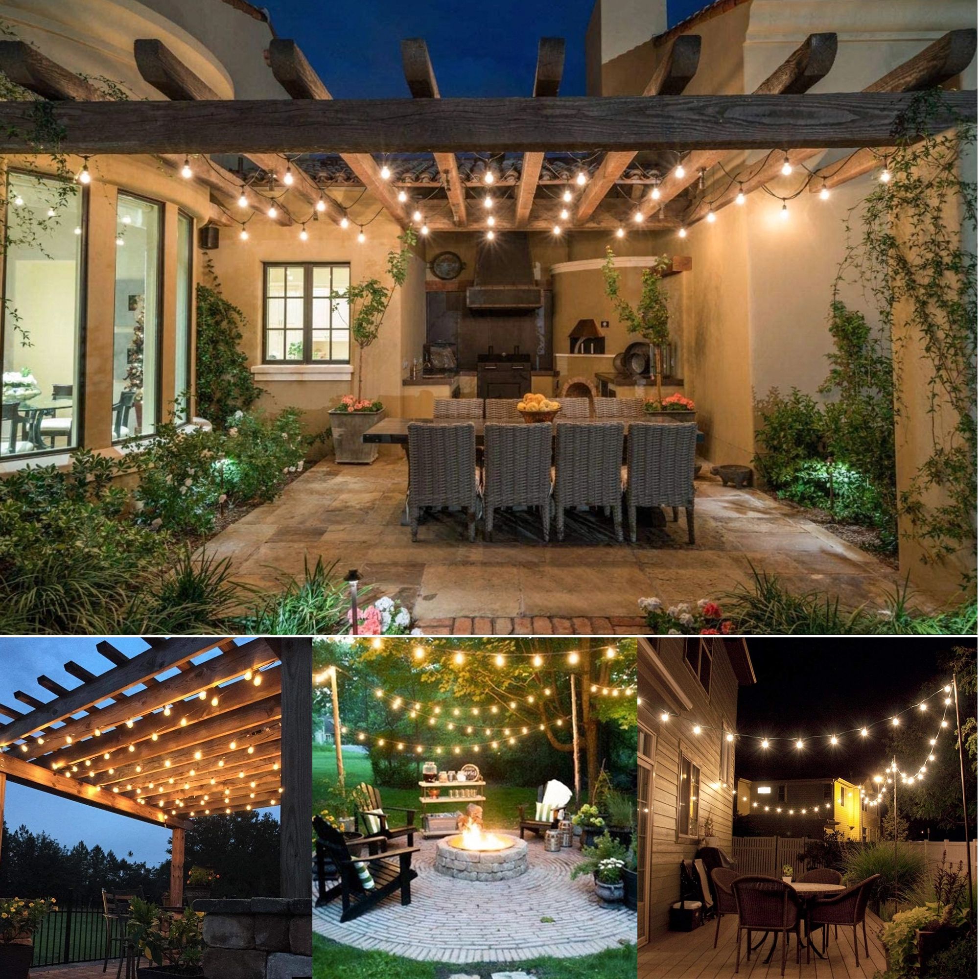 26Ft G40 Backyard Patio String Lights 