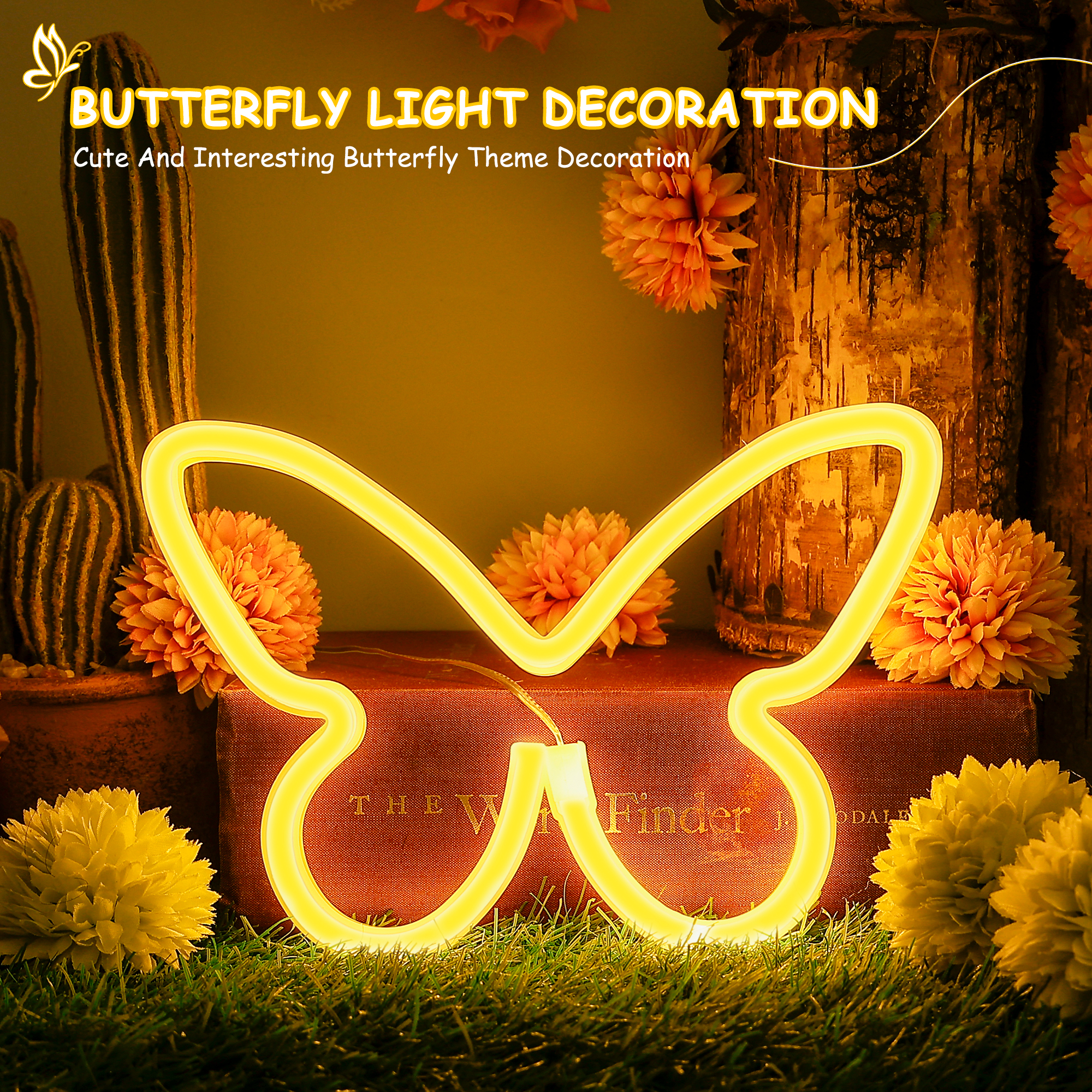 Cute LED Butterfly Neon Light Signs
