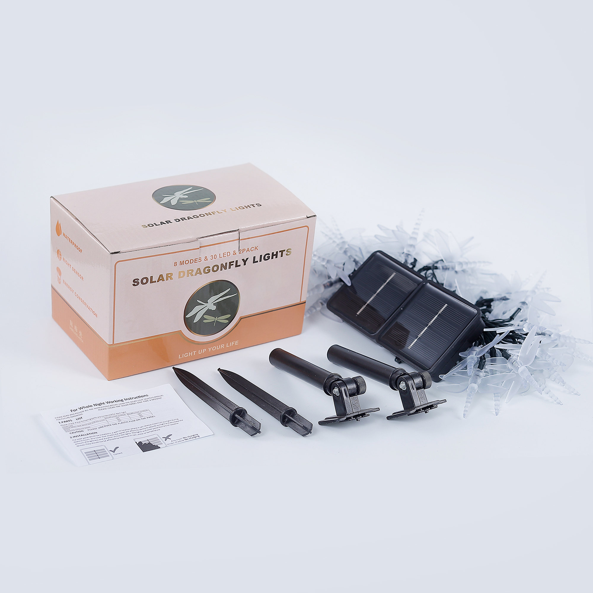 Garden Solar Dragonfly String Light
