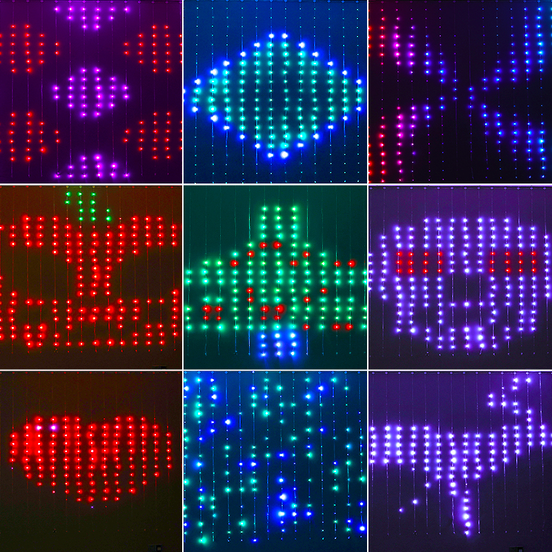 Smart Rgb Curtain String Lights