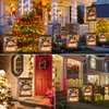 LED Christmas Snowman Garden Flag