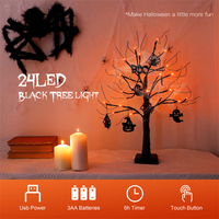 2FT 24 LED Halloween Tabletop Tree Light