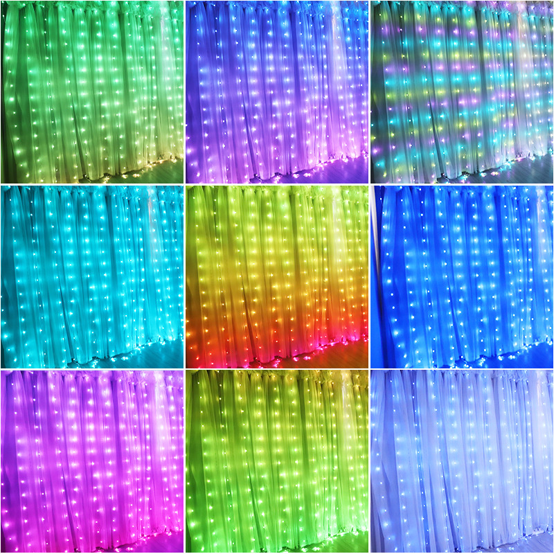Smart Magical Pattern Curtain String Lights