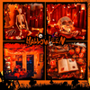 Mini Halloween Lights with Black Wire