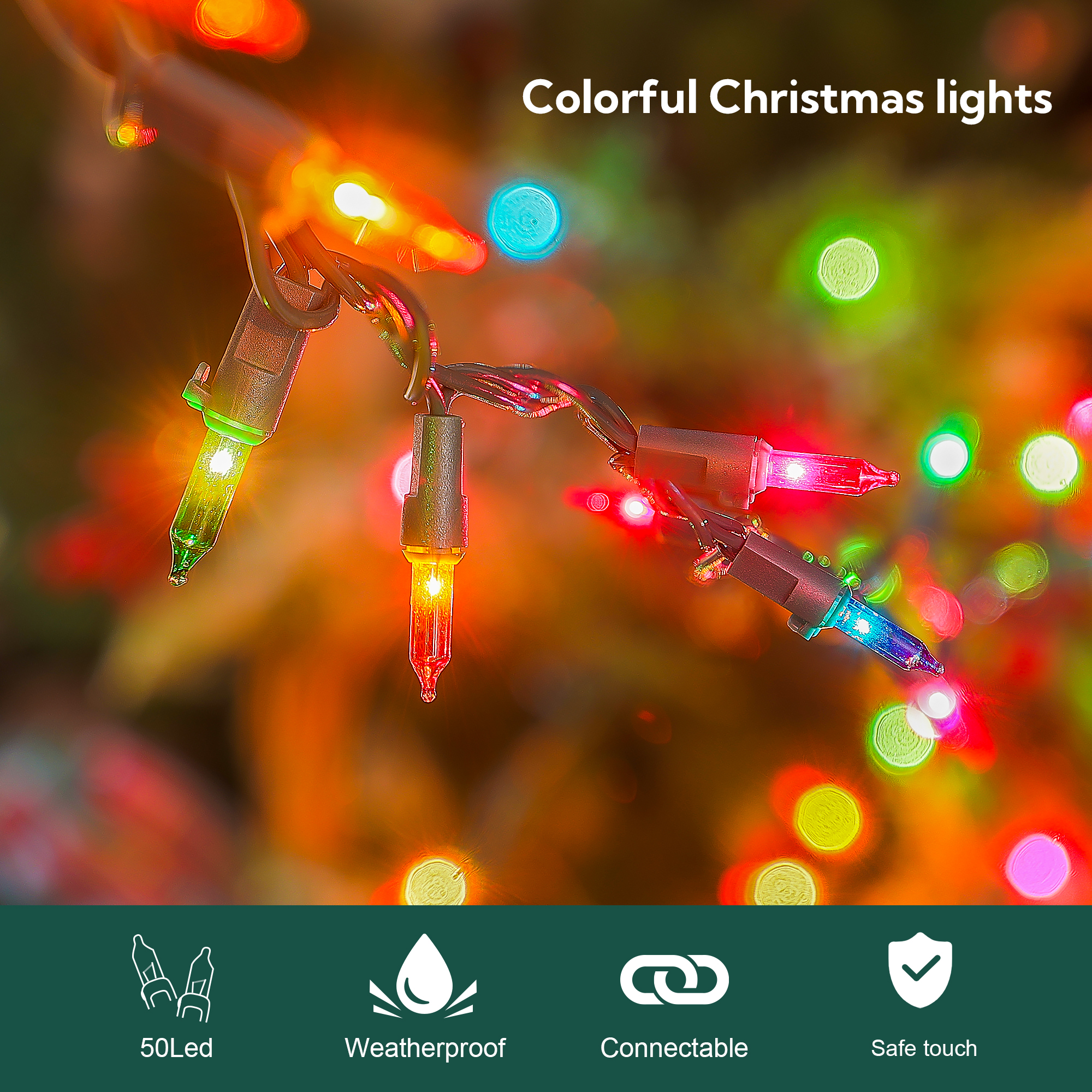 120V UL Certified Christmas String Lights