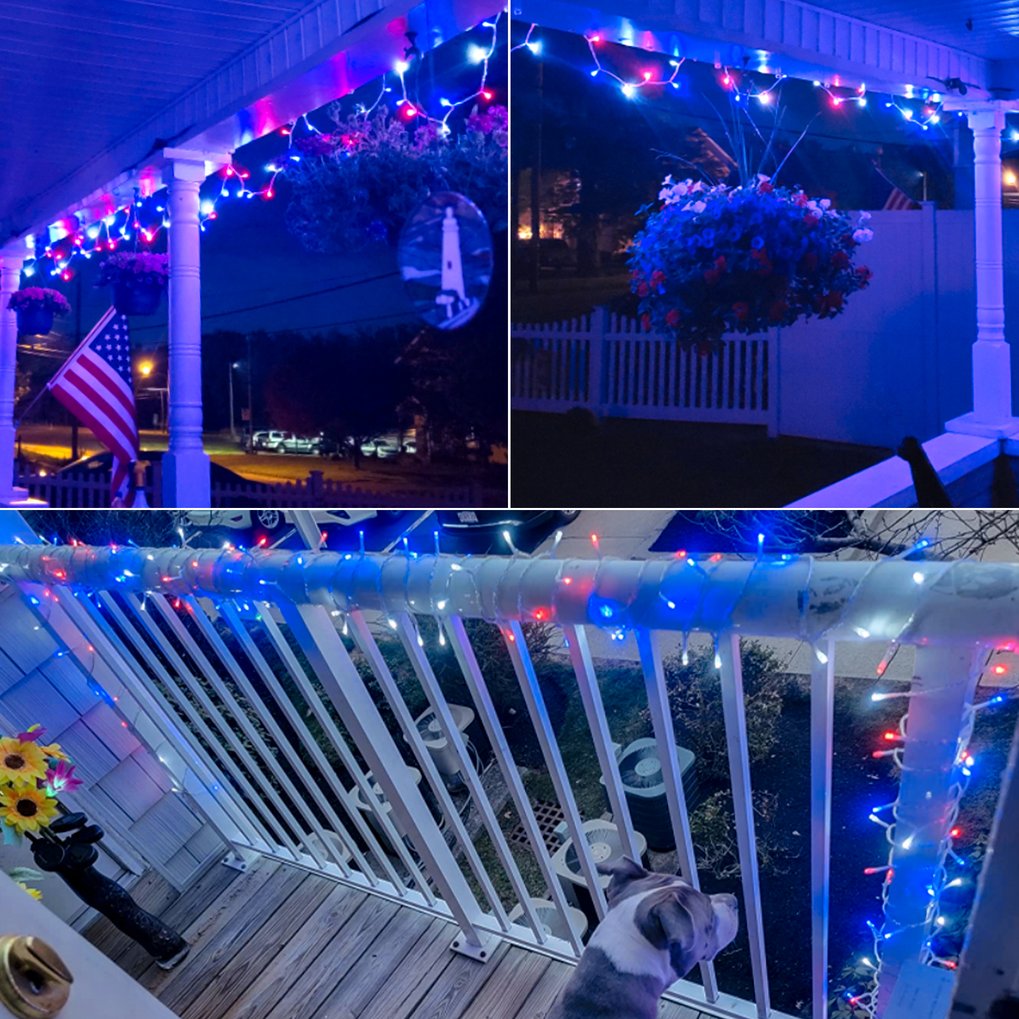 8Modes Independence Day Decor String Lights