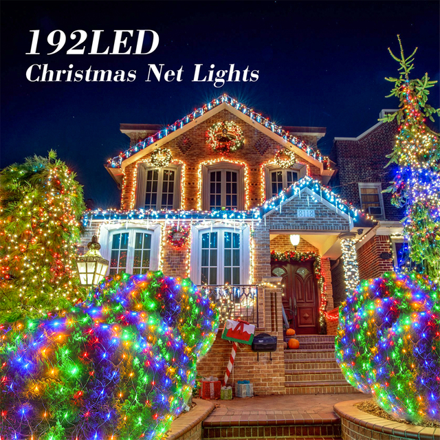 192 LED 8 Modes Net Lights For Bushes