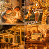 Brown Wire Christmas Decoration Light