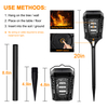 Solar Waterproof Flickering Flames Torch Lights