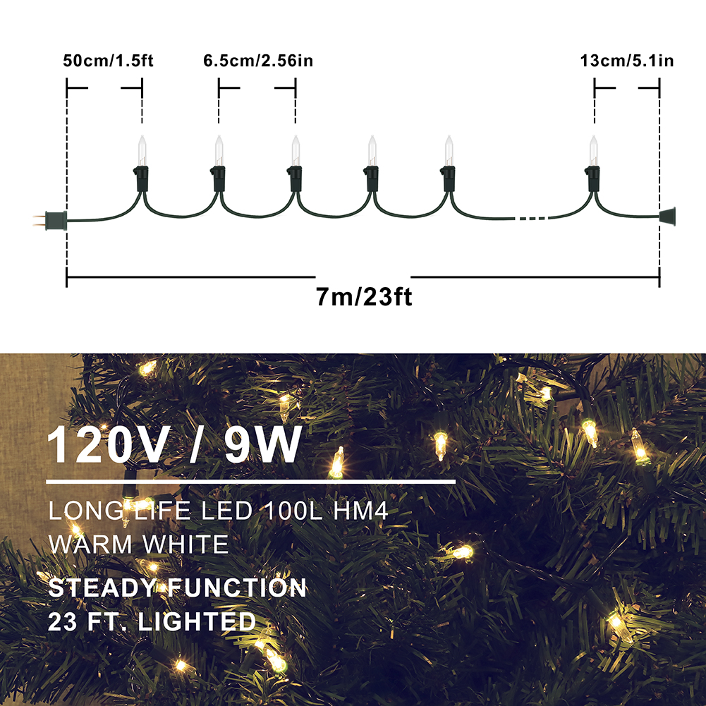 100 LED Mini Christmas String Lights