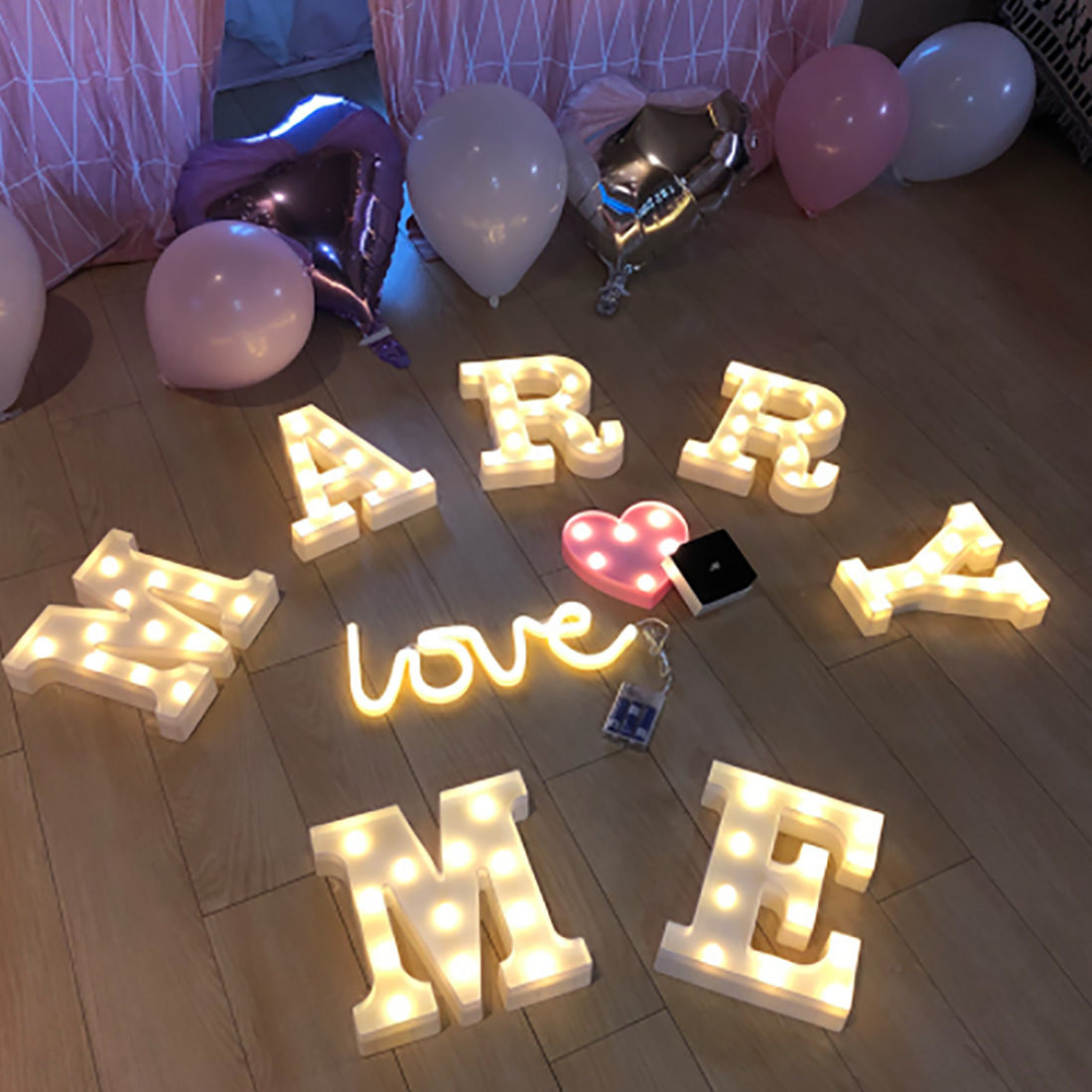 LED Letter Alphabet Lights Scene