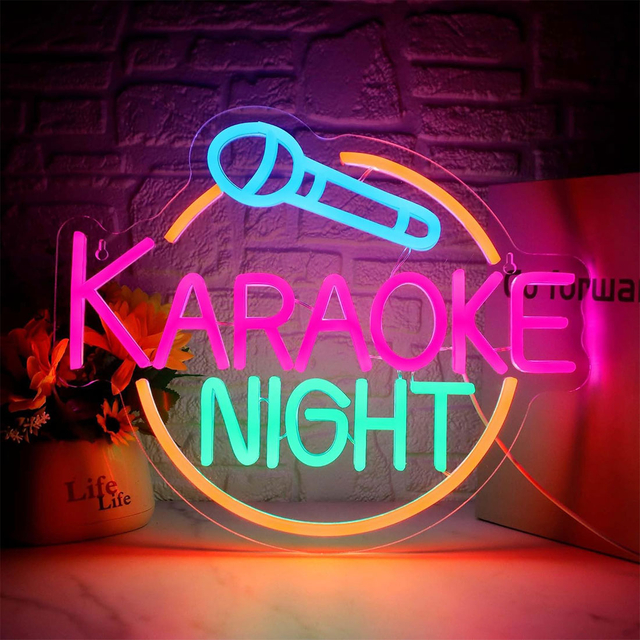 Led Karaoke Bar Neon Light Signs