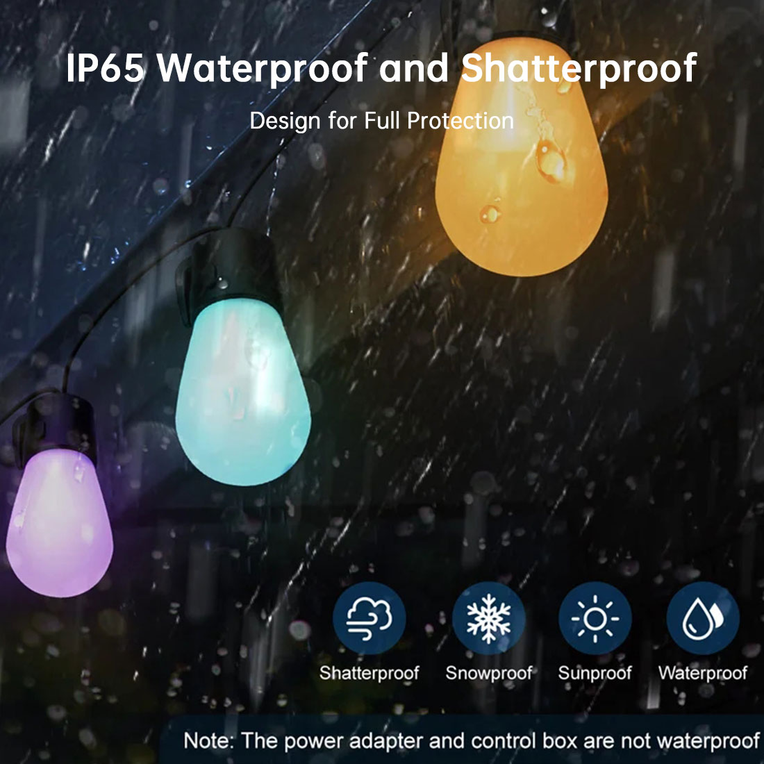 S14Smart LED Color Light String Smart Waterproof IP65