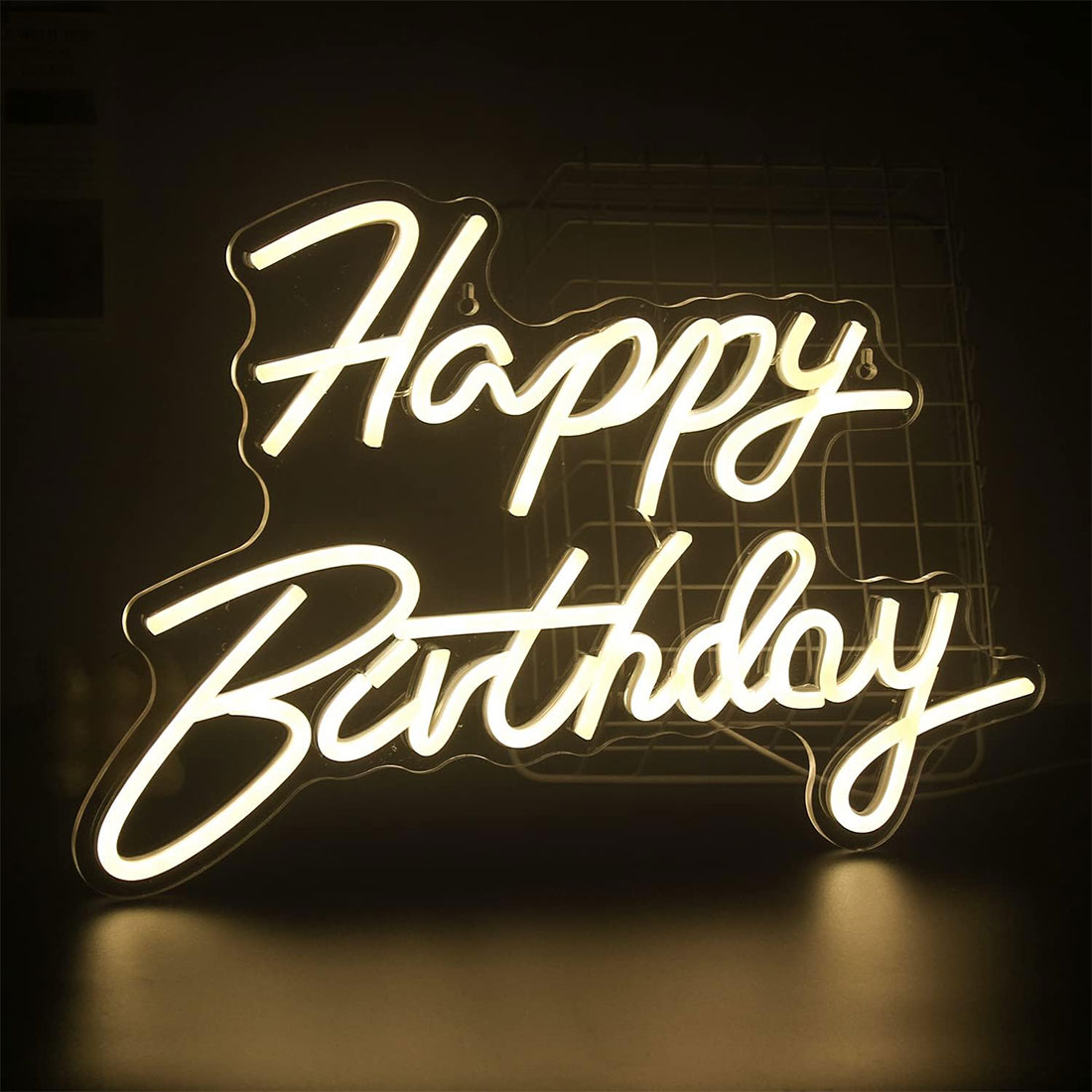 Happy Birthday Decor Neon Sign Picture