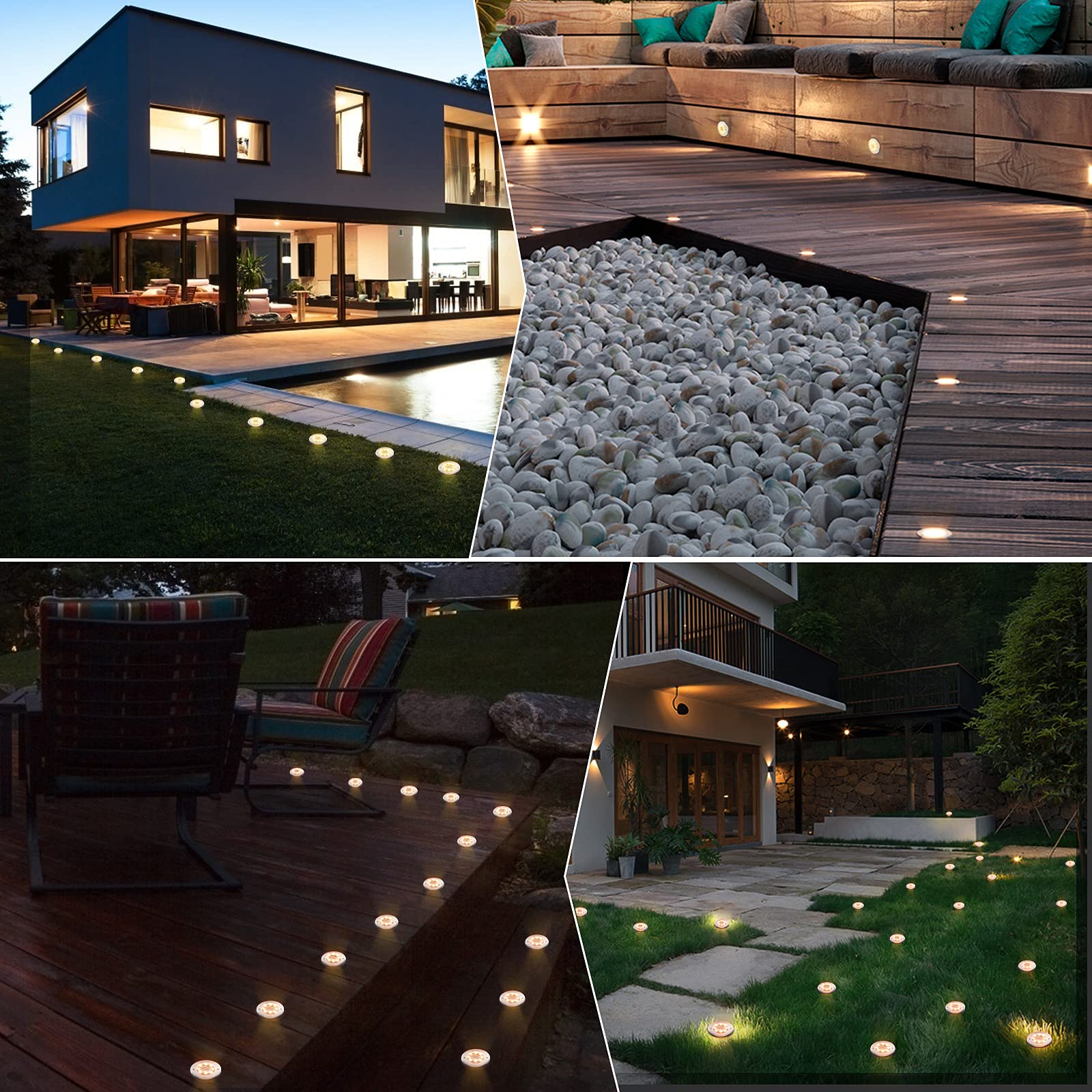 Waterproof Outdoor Solar Ground Lights Scene Picture