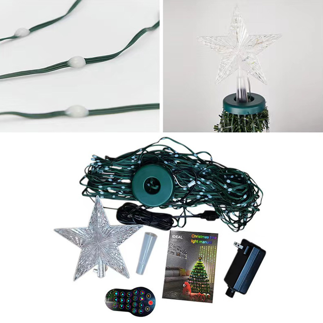 Star Multicolor Fairy Christmas Lights Detail Picture