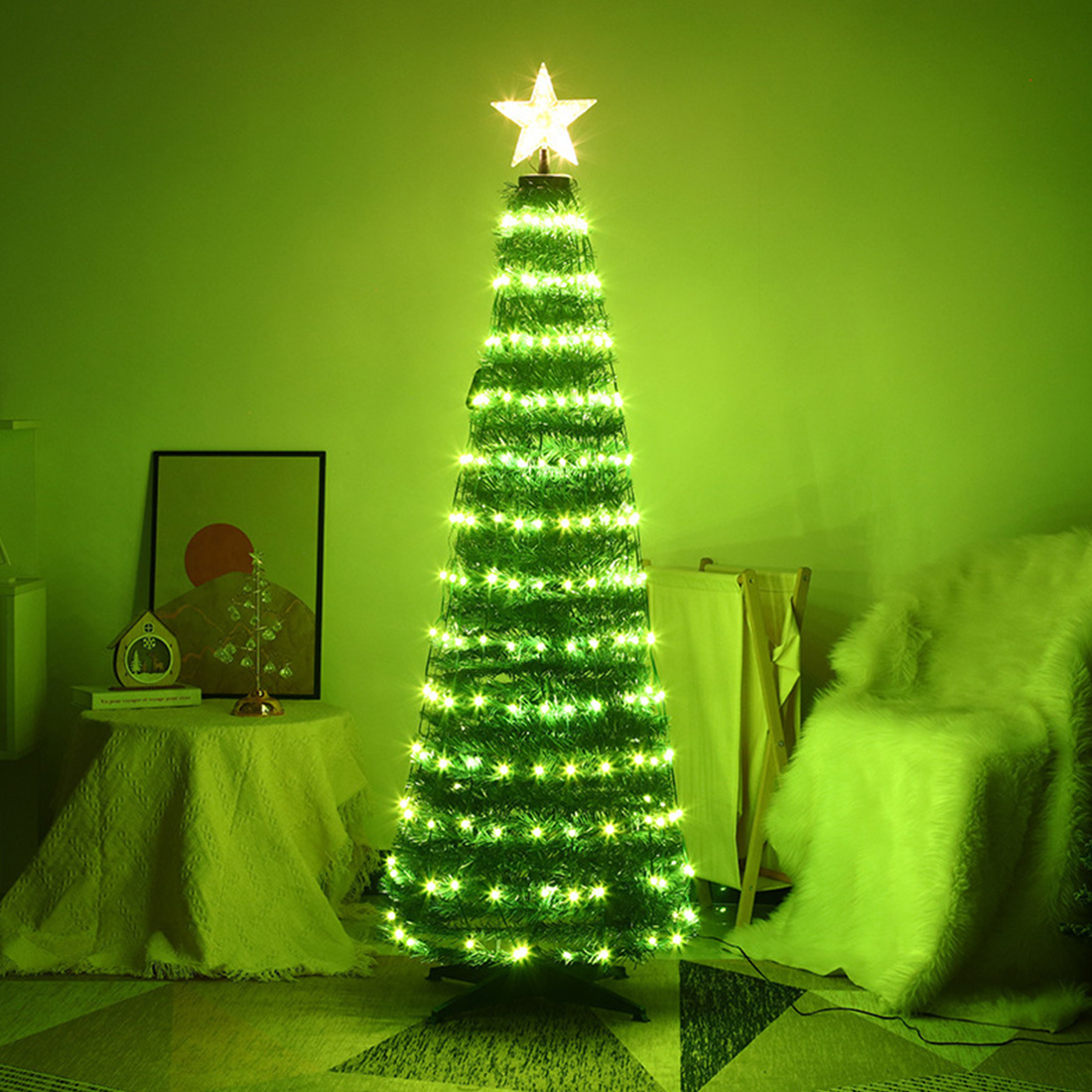 Star Multicolor Fairy Christmas Lights Picture