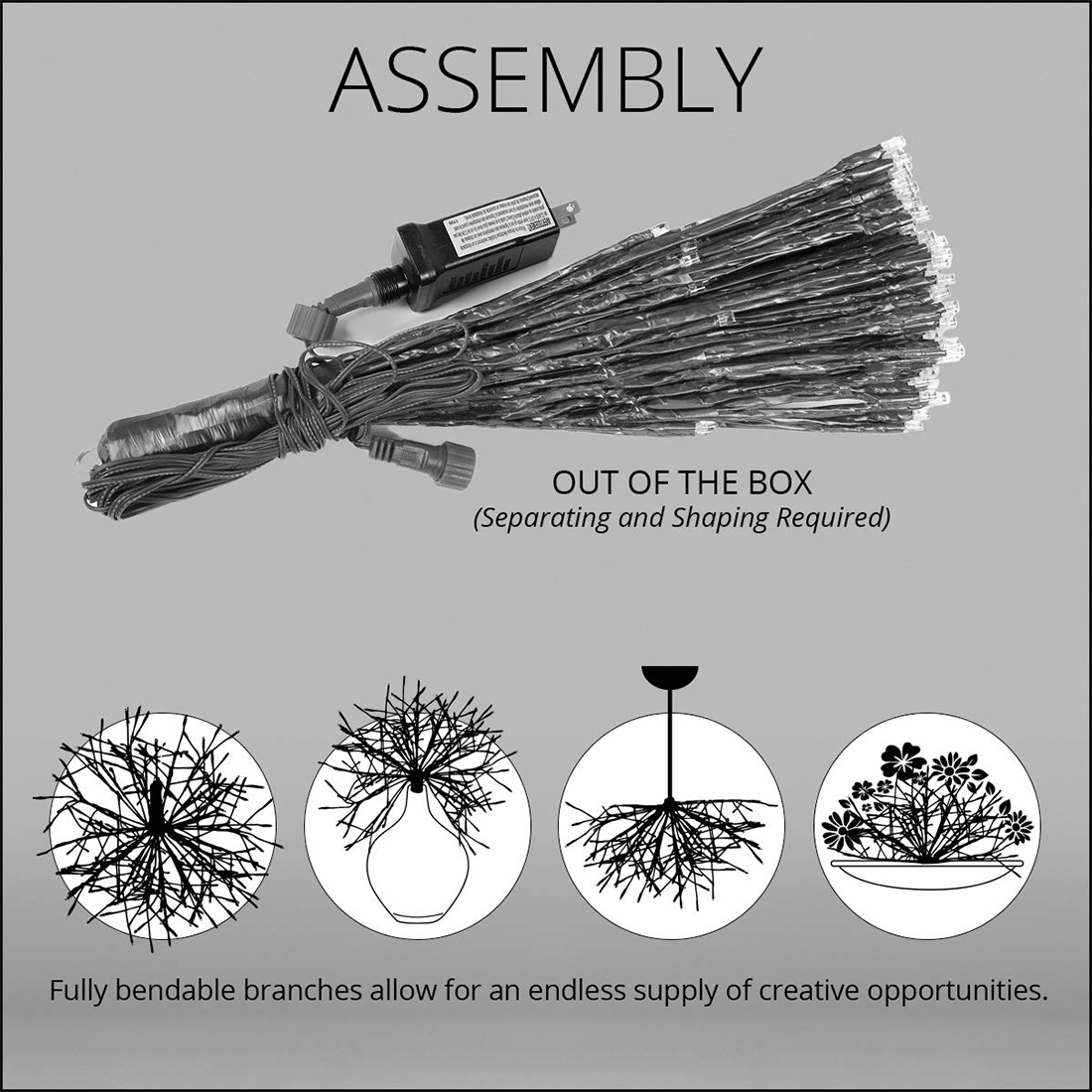 LED Twinkle Starburst Branches Lights Produce Introduce Picture